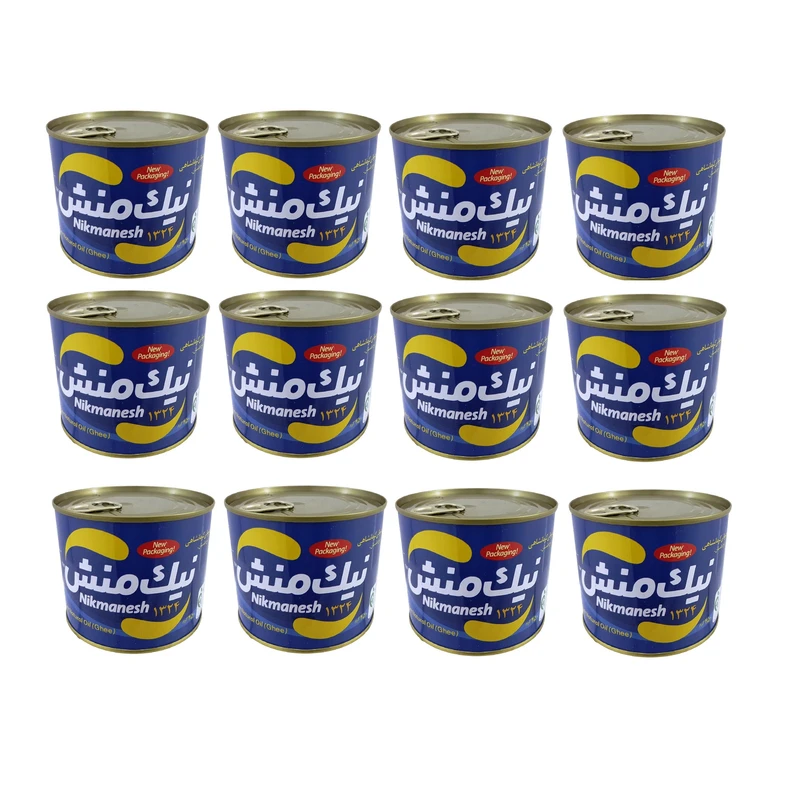 qualityq_90-52573 روغن حیوانی گاوی نیک منش - 450 گرم بسته 12 عددی - تصویر 1