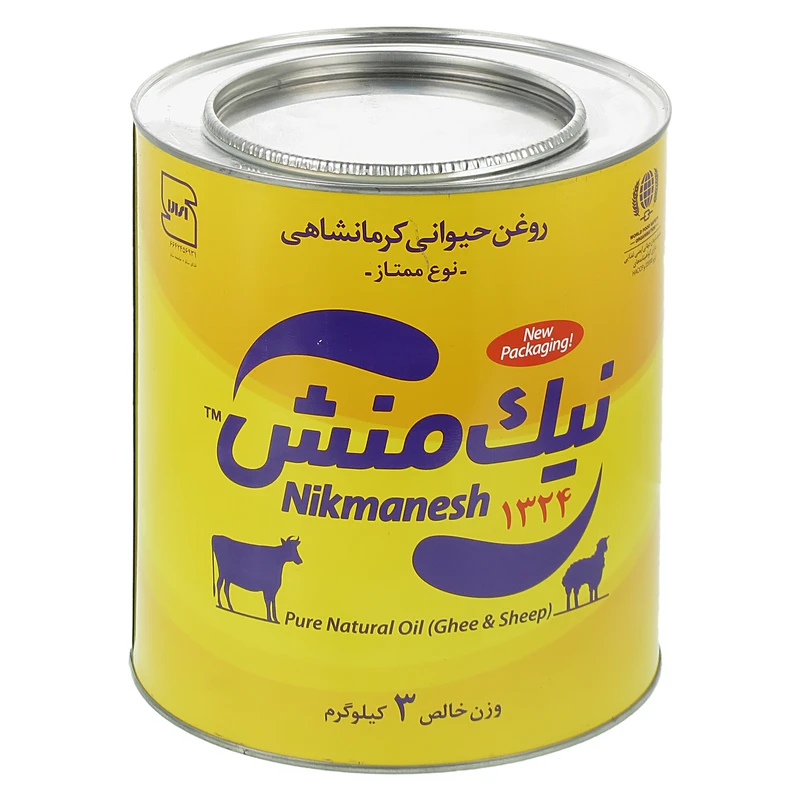 qualityq_90-52618 روغن حیوانی نیک منش گاوی گوسفندی نیک منش - 3 کیلو گرم - تصویر 1