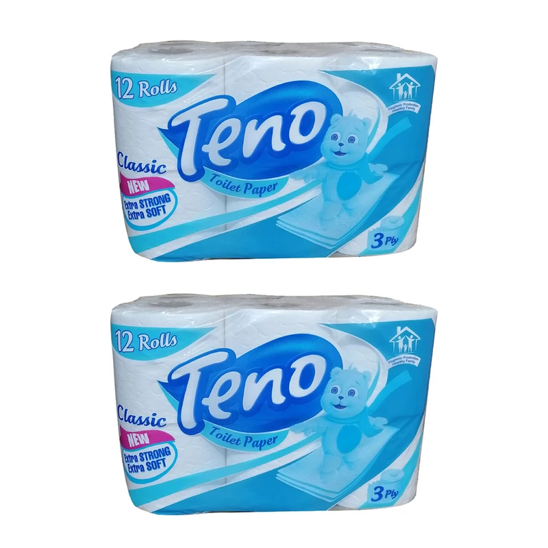 qualityq_90-52664 دستمال توالت تنو مدل 122دو بسته 12 عددی - تصویر 1