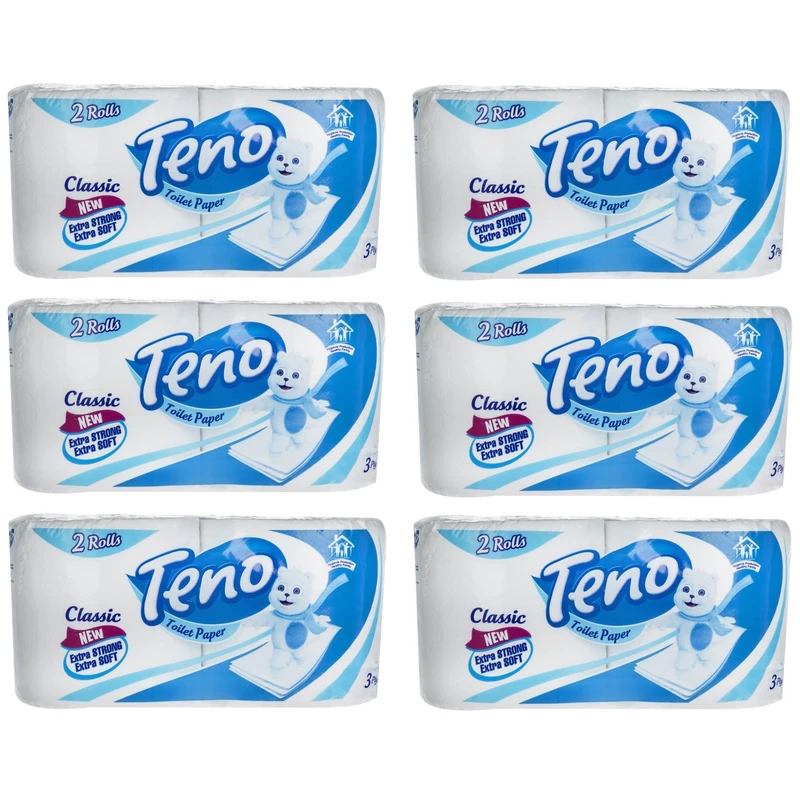 qualityq_90-52705 دستمال توالت تنو مدل آسمان شش بسته 2 عددی - تصویر 1