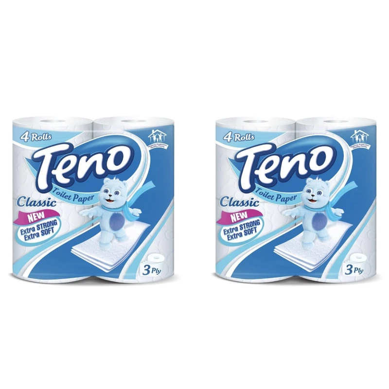 qualityq_90-52711 دستمال توالت تنو مدل سه لایه مدل 11 دو بسته 4 عددی - تصویر 1