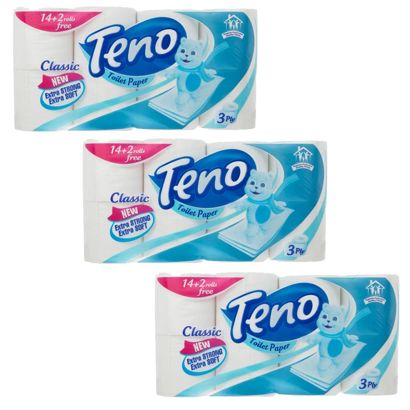 qualityq_90-52742 دستمال توالت تنو مدل 3X16 مجموعه 3 عددی - تصویر 1