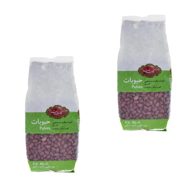 لوبیا قرمز گلستان - 900 گرم بسته 2 عددی