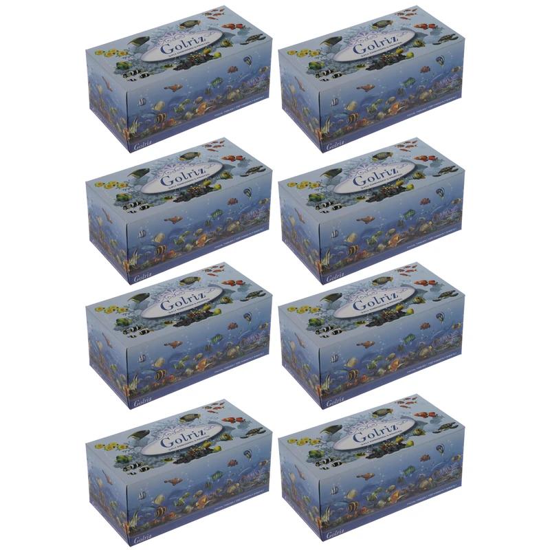 qualityq_90-53873 دستمال کاغذی 100 برگ گلریز مدل آکواریوم بسته 8 عددی - تصویر 1