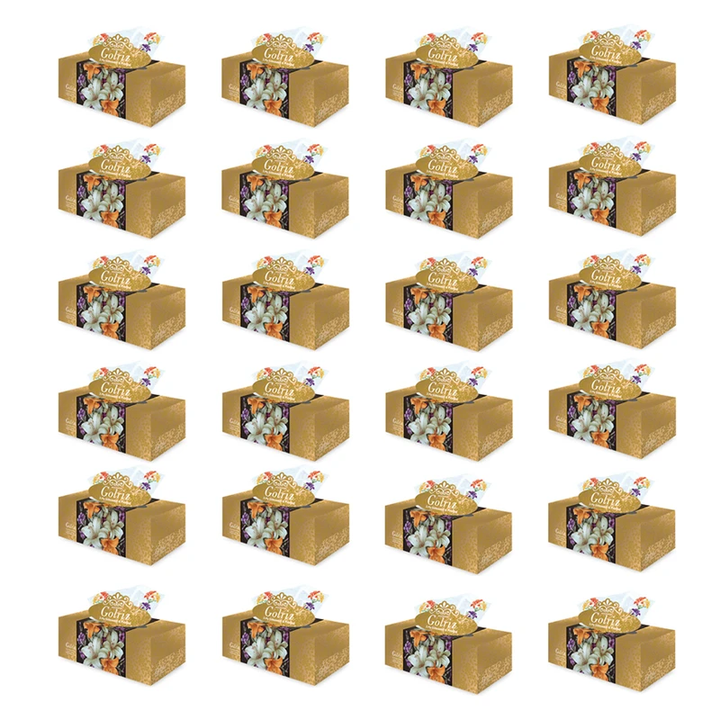 qualityq_90-53909 دستمال کاغذی 100 برگ گلریز مدل گل بسته 24 عددی - تصویر 1