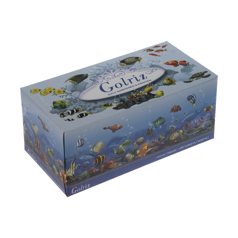qualityq_90-53975 دستمال کاغذی 100 برگ گلریز گلدار طرح آکواریوم - تصویر 1