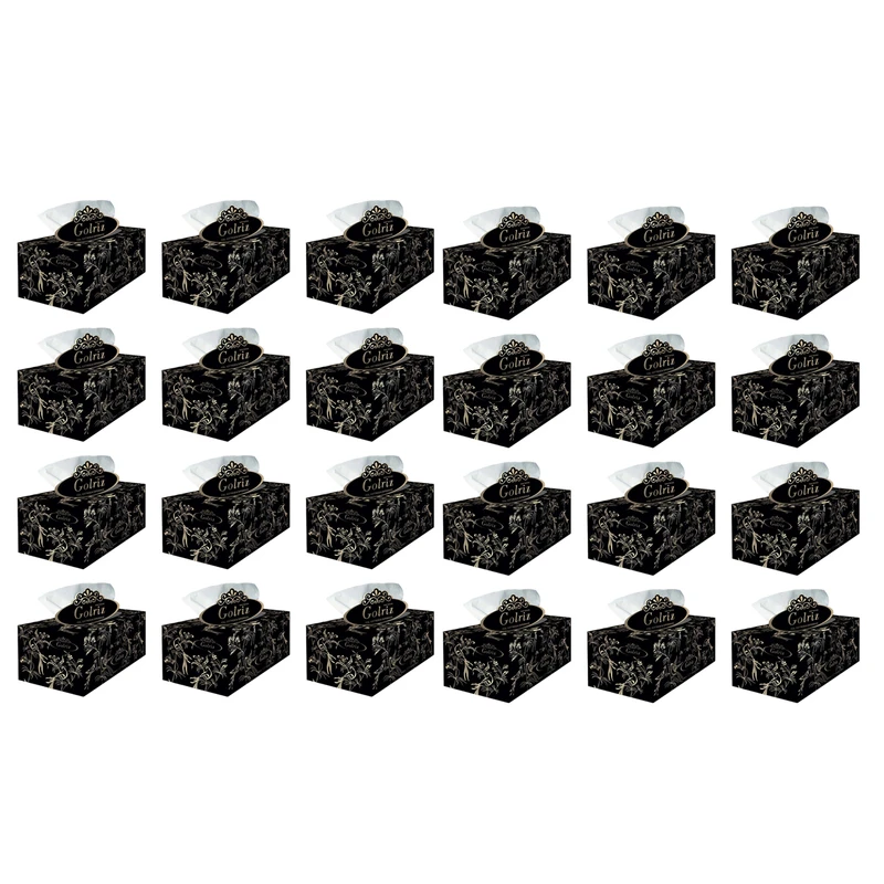 qualityq_90-54012 دستمال کاغذی 100 برگ گلریز مدل گلستان بسته 24 عددی - تصویر 1