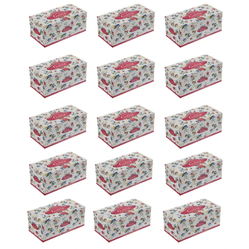 qualityq_90-54136 دستمال کاغذی 100 برگ گلریز مدل گل مریم کد 0101 بسته 15 عددی - تصویر 1