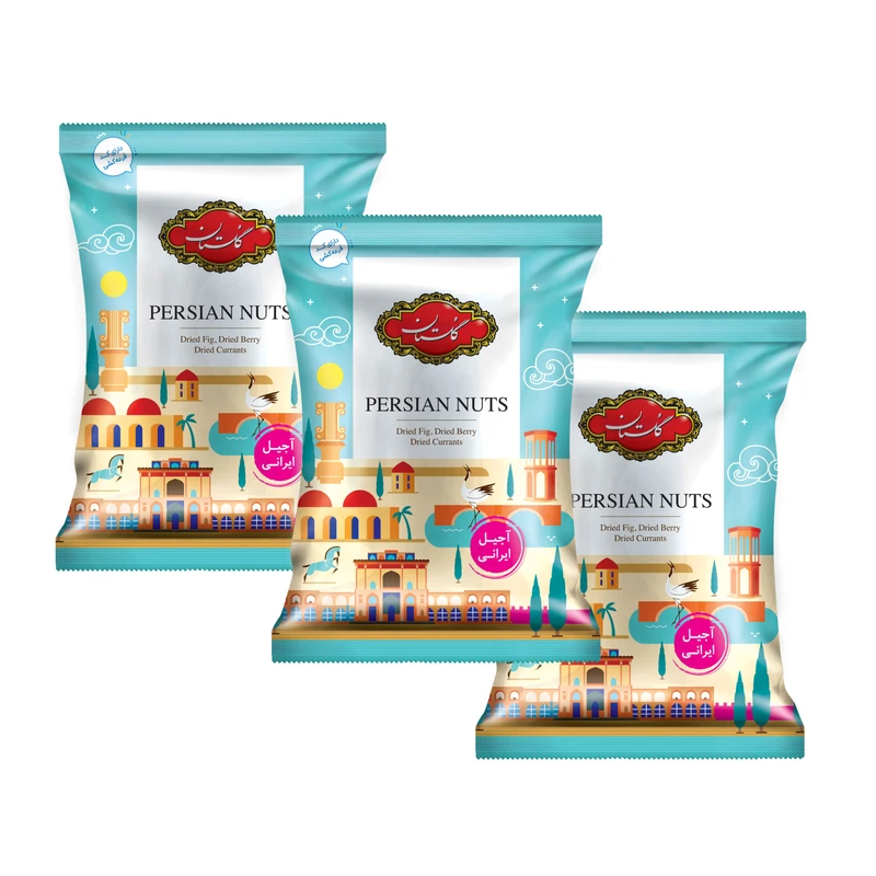 qualityq_90-5443 آجیل مخلوط ایرانی گلستان - 40 گرم - بسته 3 عددی - تصویر 1