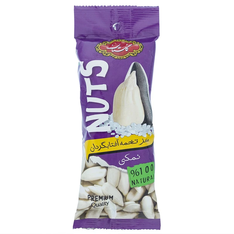 qualityq_90-5602 مغز نمکی تخمه آفتابگردان گلستان مقدار 40 گرم - تصویر 1