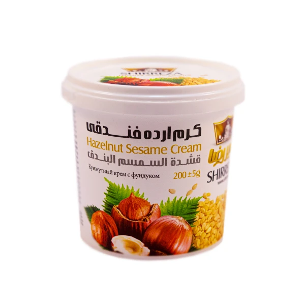 qualityq_90-56737 کرم ارده فندقی شیررضا - 185 گرم - تصویر 1