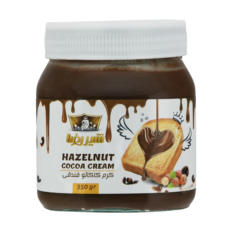 qualityq_90-56741 کرم کاکائو فندقی شیررضا - 350 گرم - تصویر 1