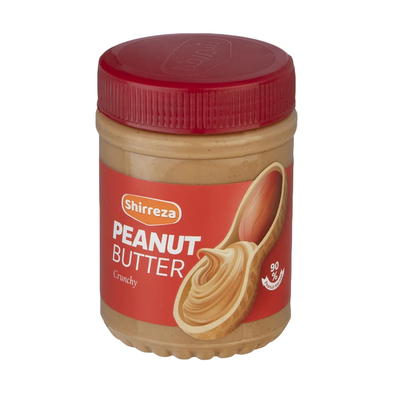 qualityq_90-56904 کره بادام زمینی با کرانچی شیر رضا - 400 گرم - تصویر 1