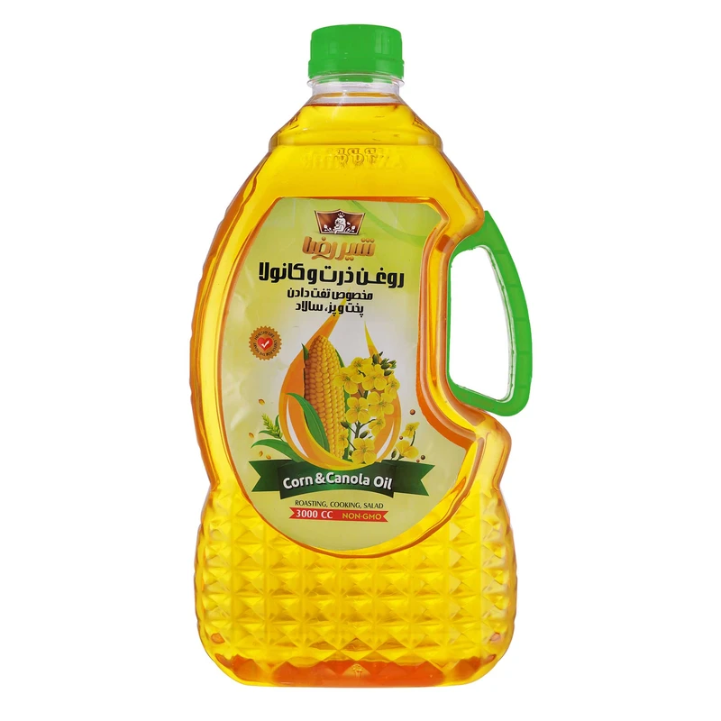 qualityq_90-57088 روغن ذرت و کانولا شیررضا - 3 لیتر - تصویر 1