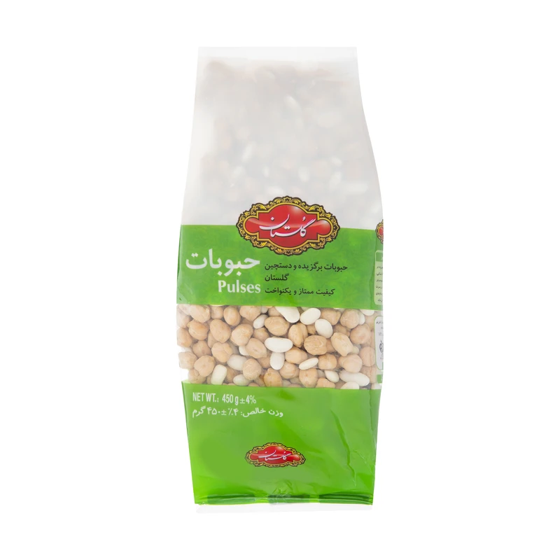 qualityq_90-5784 نخود و لوبیا گلستان- 450 گرم - تصویر 1