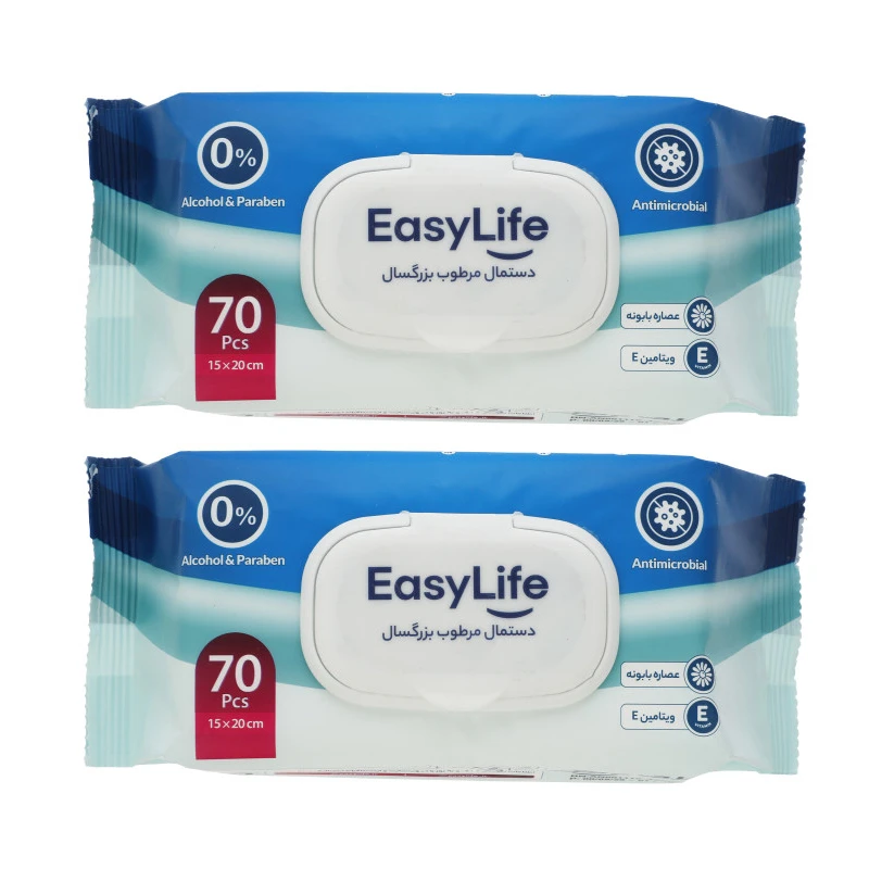 qualityq_90-58499 دستمال مرطوب ایزی لایف مدل 001 بسته 2 عددی - تصویر 1
