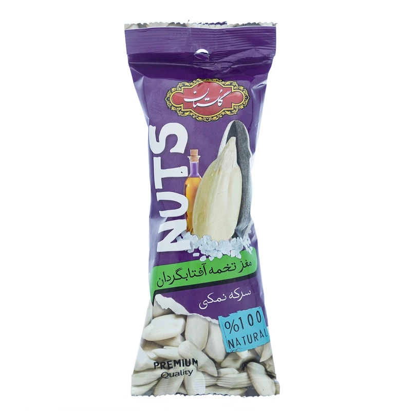 qualityq_90-5850 مغز تخمه آفتابگردان سرکه نمکی گلستان مقدار 40 گرم - تصویر 1