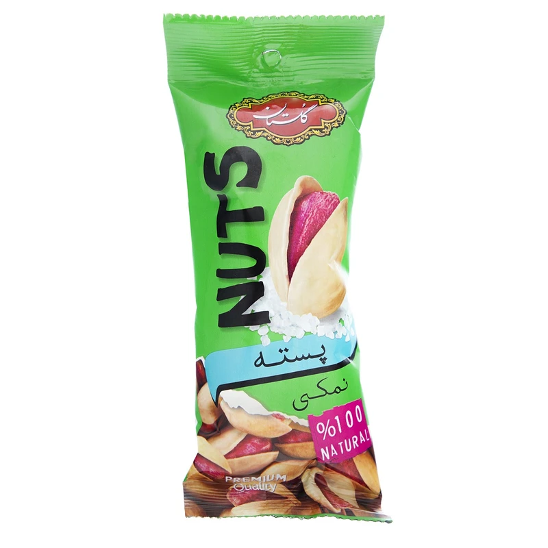 qualityq_90-5864 پسته بوداده و نمکین گلستان مقدار 35 گرم - تصویر 1