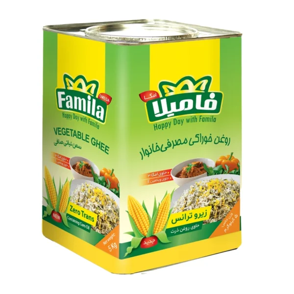 روغن جامد زیرو ترانس فامیلا - 5 کیلوگرم