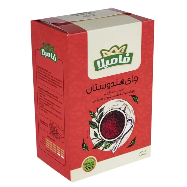 چای سیاه هندوستان فامیلا مقدار 450 گرم