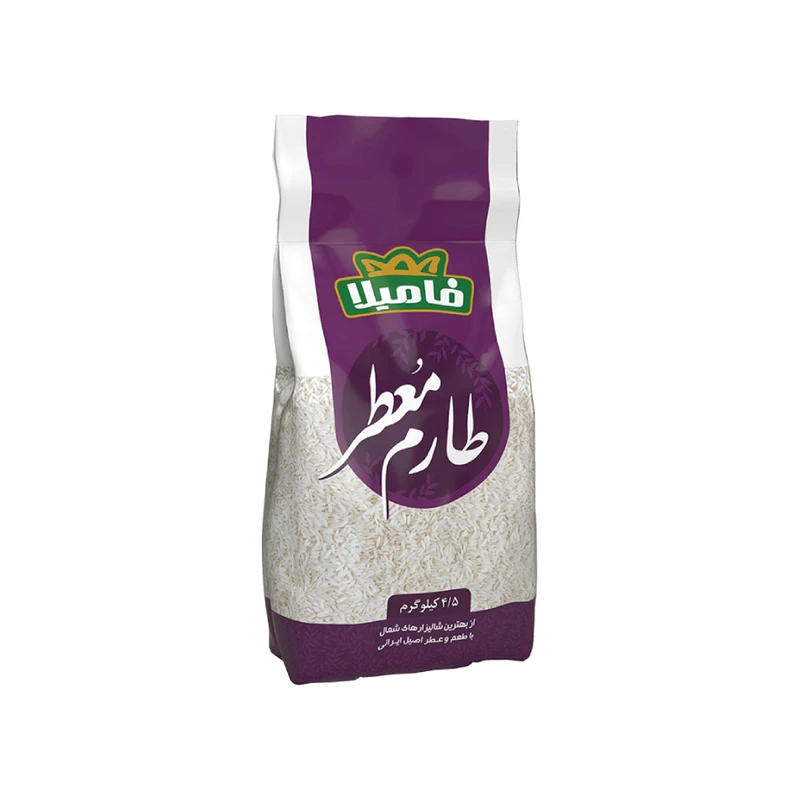 qualityq_90-6580 برنج ایرانی طارم فامیلا - 4.5 کیلوگرم - تصویر 1