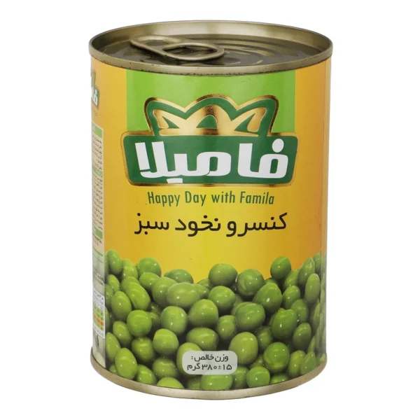 کنسرو نخود سبز فامیلا - 380 گرم