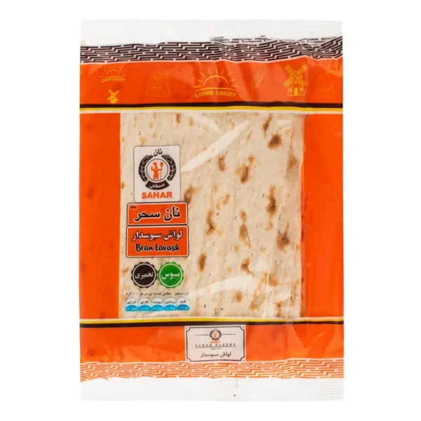 نان لواش سبوس دار نان سحر - 200 گرم