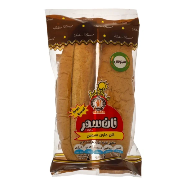 ‫نان ساندويچ سبوس دار نان سحر - 180 گرم بسته 2 عددی