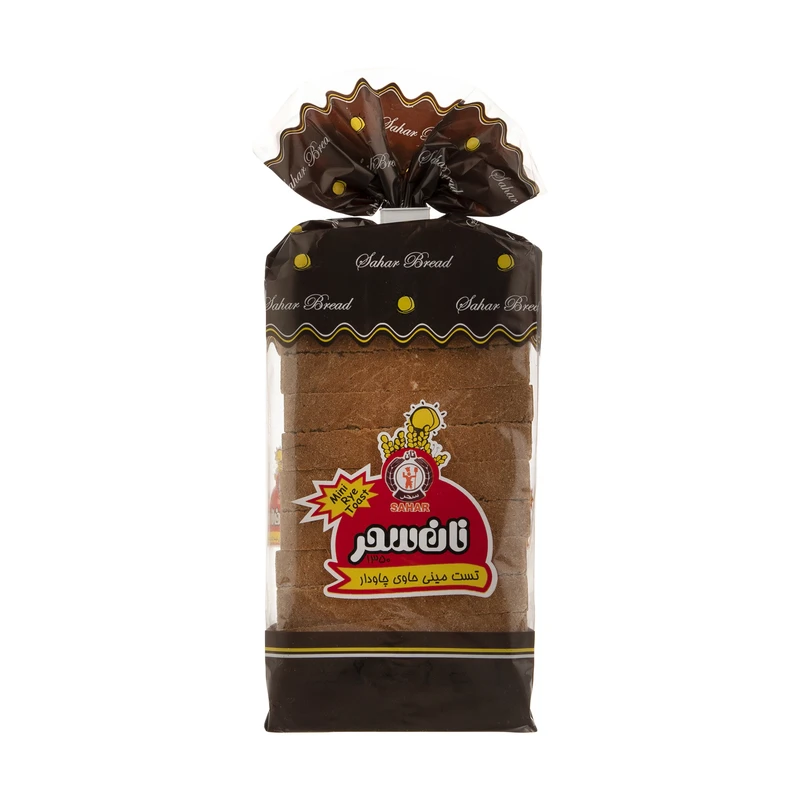 qualityq_90-6993 نان تست مینی حاوی چاودار نان سحر - 410 گرم - تصویر 1