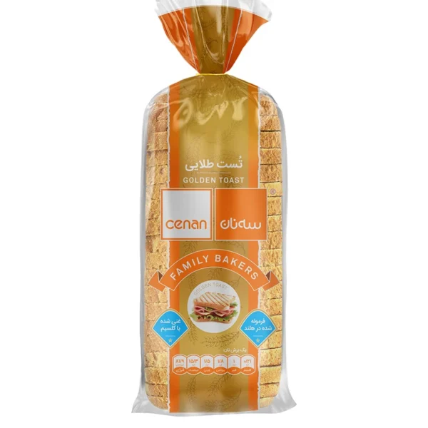 نان تست طلایی سه نان - 530 گرم