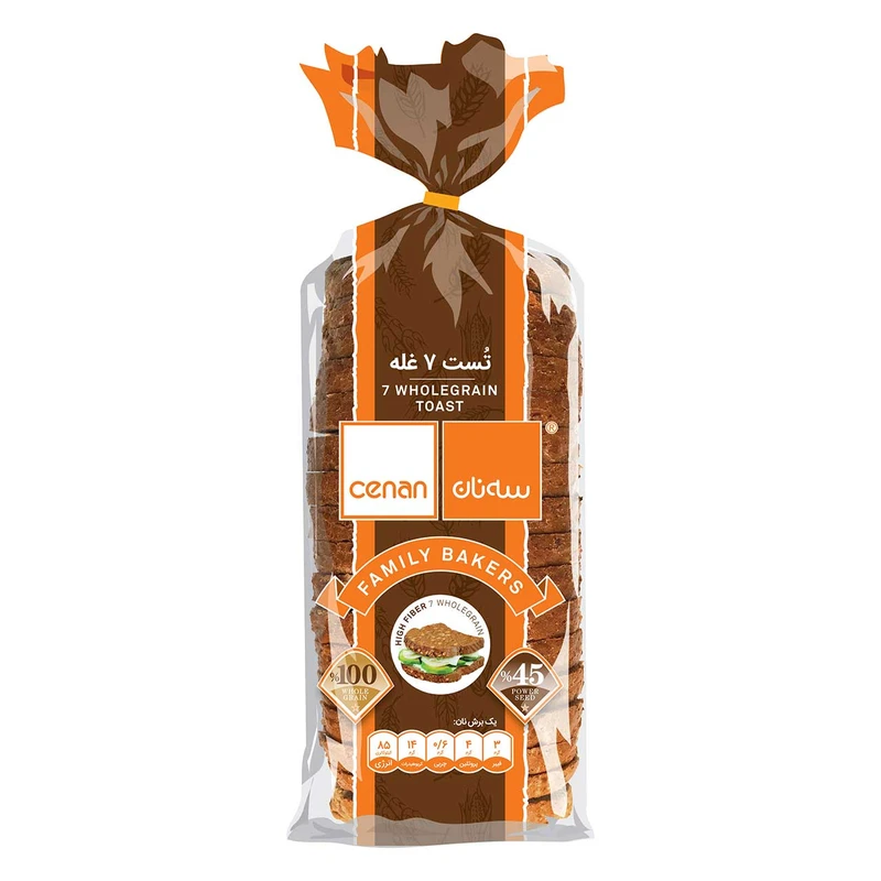 qualityq_90-7147 نان تست هفت غله سه نان - 530 گرم - تصویر 1