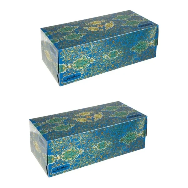 دستمال کاغذی 300 برگ سافتلن مدل فرش لاکی بسته 2 عددی