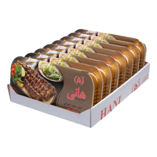 کباب کوبیده لقمه زعفرانی دو نفره هانی - 360 گرم بسته 8 عددی