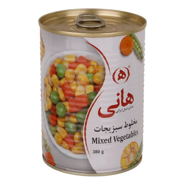 کنسرو مخلوط سبزیجات هانی - 380 گرم