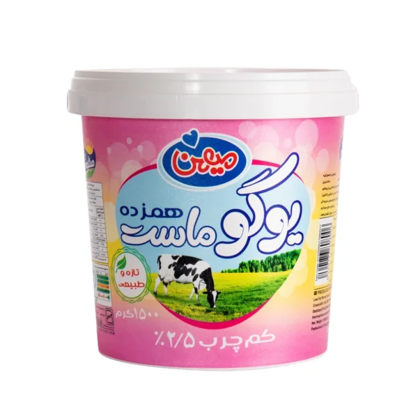 یوگو ماست کم چرب میهن مقدار 1500 گرم